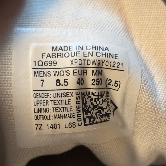 Black Converse Jack Purcell Canvas USM 7 | USW 8.5 - Picture 5 of 5